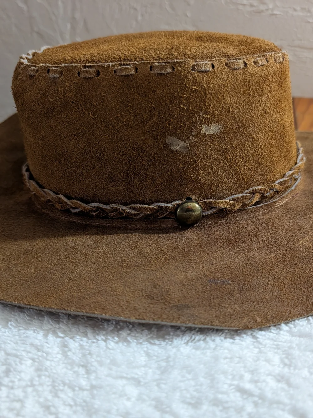 Suede Cowboy Hat - Brown